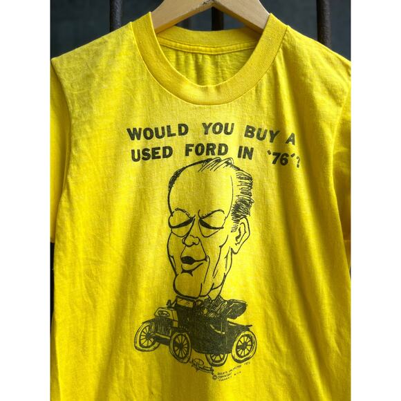 70s Vintage Would You Buy A Ford Rare Single Stitch Tee Mens Small - Picture 2 of 4